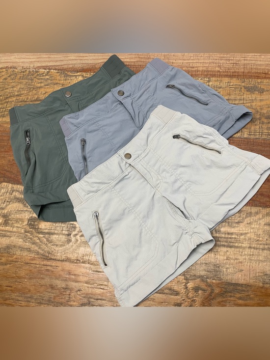 Athleta Pants - Lot /3 Athleta Trekkie Shortie Shorts Women's Size 2 Green Nylon hiking Outdoor